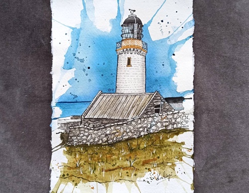 Galeria de pinturas em aquarela de Kalliopi C - Escócia