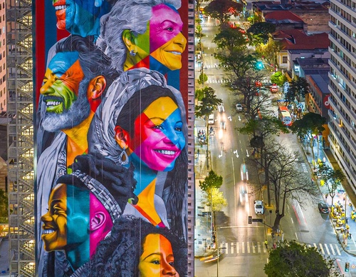 Gallery of street painting by Eduardo Kobra - Brazil