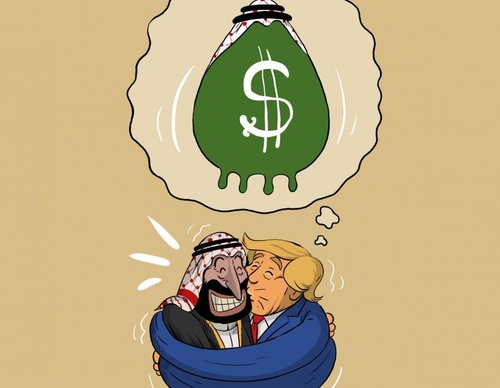 MBS is a guest of Trump