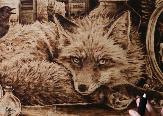 Gallery Of Wood Burning Art By Court O'Reilly - Canada
