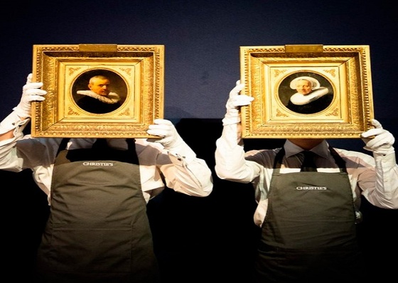 Dos raras pinturas de Rembrandt se subastaron por 14 millones de dólares
