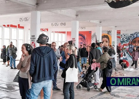 Eurofil Ruins Transformed into Urban Art Gallery About Gaza