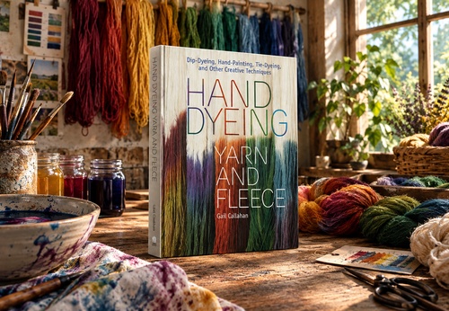 Teñido a mano de lana y vellón: teñido por inmersión, pintura a mano, teñido por reserva (tie-dye) y otras técnicas creativas, de Gail Callahan.
