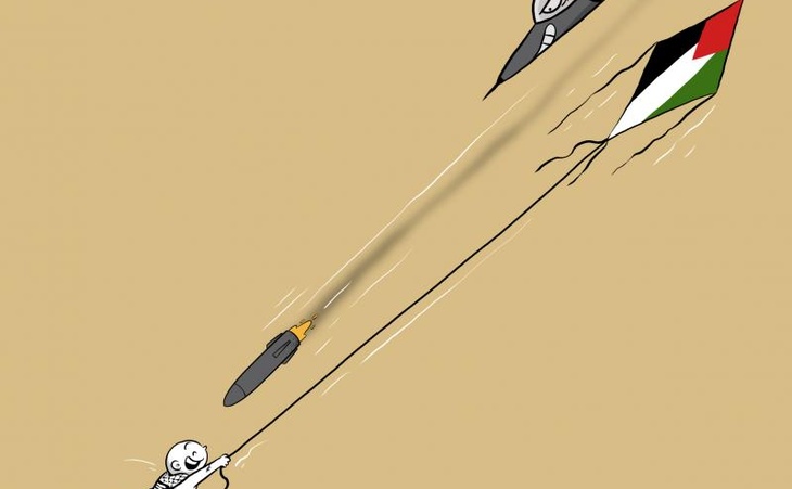 Unequal fight Flying kites is a dangerous pastime in Gaza.