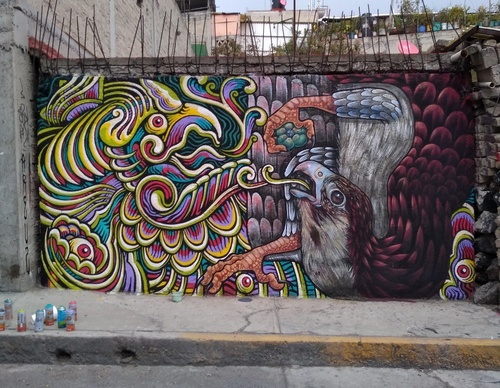 Galería de arte callejero de Nashi Bime - México