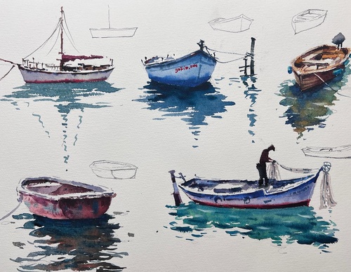 Gallery Of WaterColor Painting By Sofia Wu Mei - China