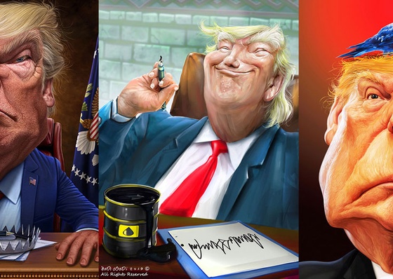 Galería de caricaturas del 2º Concurso Internacional de Trumpismo - Irán
