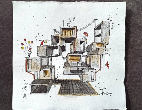 Galeria de pinturas em aquarela de Kalliopi C - Escócia