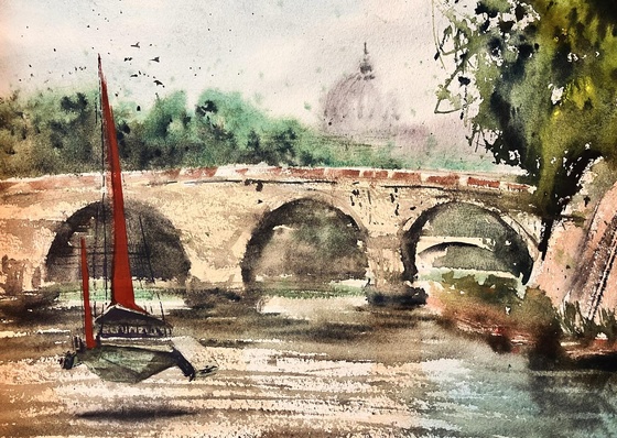 Gallery Of Watercolor Painting By Juan Ian - Argentina