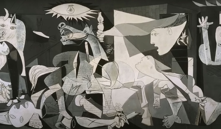 Painted in the wake of a 1937 fascist bombing, "Guernica"