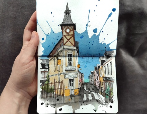 Galeria de pinturas em aquarela de Kalliopi C - Escócia