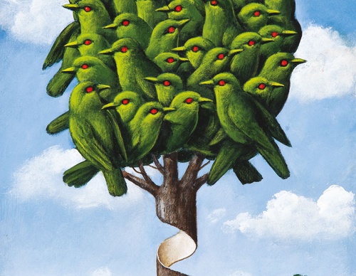Gallery of humor painting by Rafal Olbinski - Poland