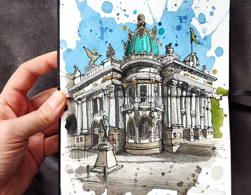 Galeria de pinturas em aquarela de Kalliopi C - Escócia