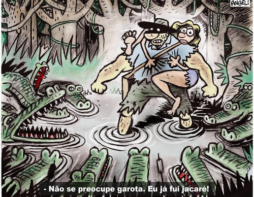 Galería de caricaturas de Arnaldo Angeli Filho-Brasil