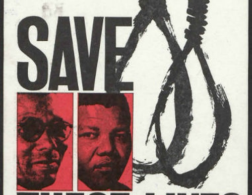 Cartel del movimiento anti-apartheid Save These Lives