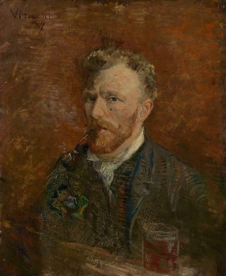 Autorretrato con copa, 1887