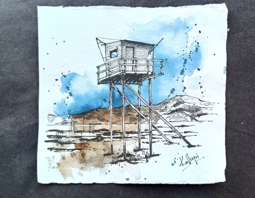 Galeria de pinturas em aquarela de Kalliopi C - Escócia