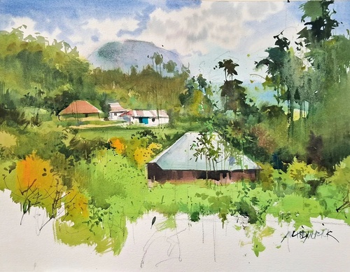 Gallery Of Watercolor Painting By Milind Mulick - India