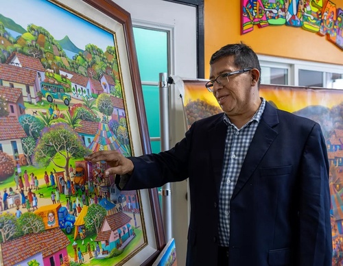 Salvadoran art collection highlighting Latin American culture on display