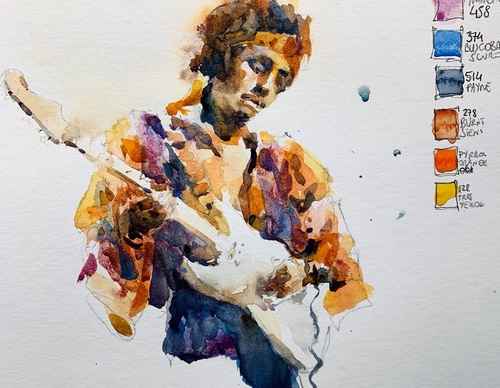Gallery Of Watercolor Painting By Geremia Cerri - Italy