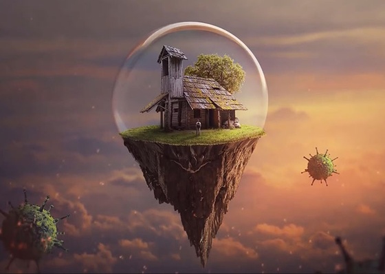 Floating Island Photo Manipulation – Photoshop Tutorial