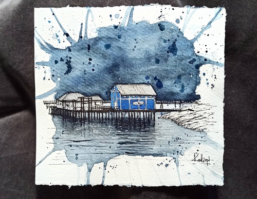 Galeria de pinturas em aquarela de Kalliopi C - Escócia