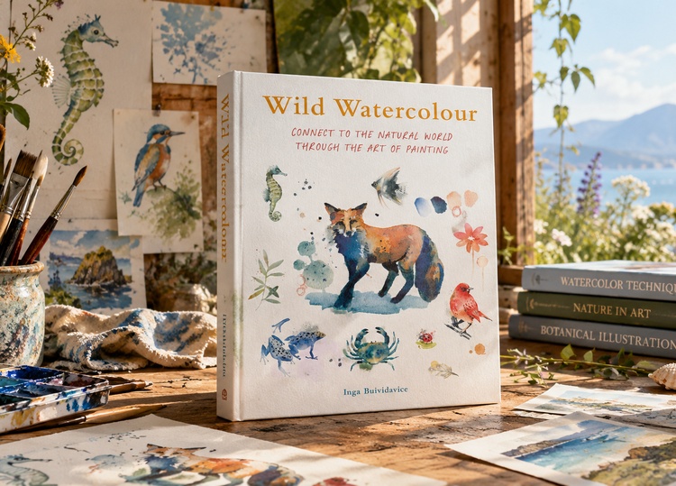 Wild Watercolour: Connect to the natural world through the art of painting by Inga Buividavice