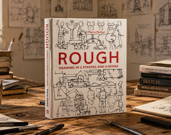 Rough: Drawing in 2 Strokes and 3 Moves by Pierre Pochet