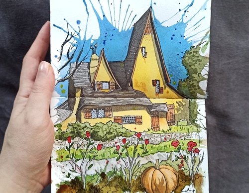 Galeria de pinturas em aquarela de Kalliopi C - Escócia