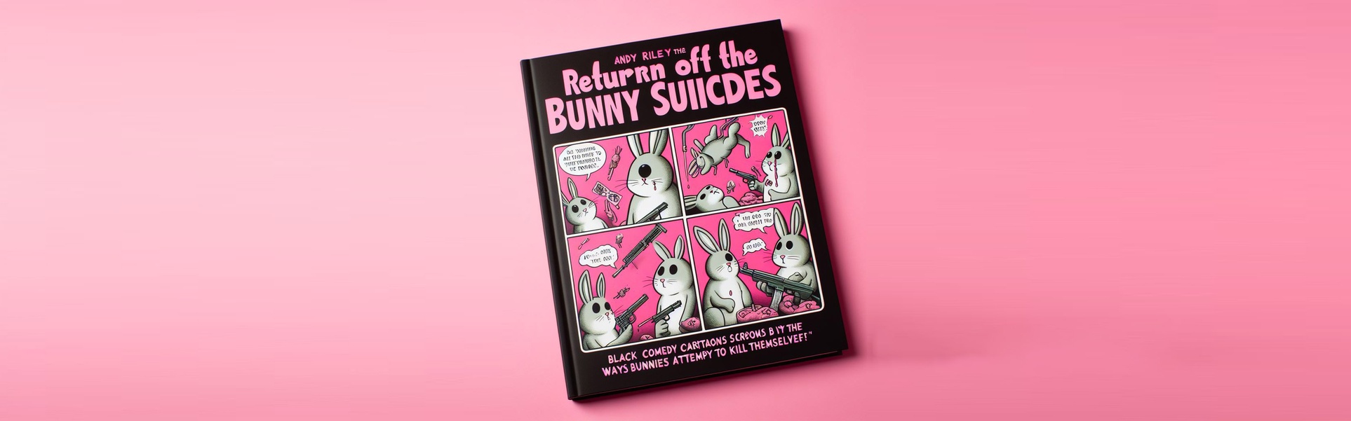 El regreso de Bunny Suicides, obras de arte de comedia negra de Andy Riley