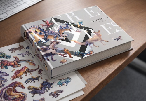 Libro de arte del mundo visual de criaturas extrañas y creativas de Le Yamamura