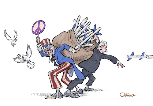 Gallery of political cartoon about Iran VS Israel & USA