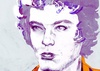 Galeria de retratos experimentais em mídia mista e cor digital por Sara Blake (EUA)