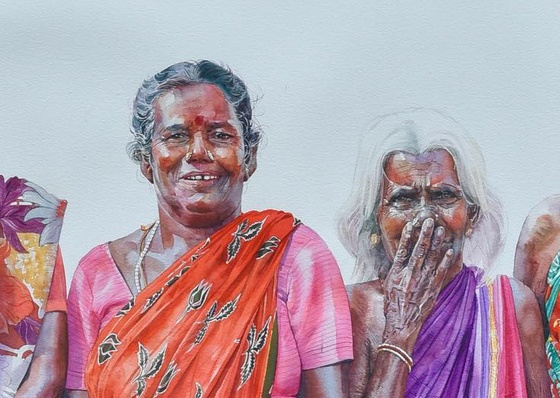 Gallery Of Watercolor Painting By Rajkumar Sthabathy - India