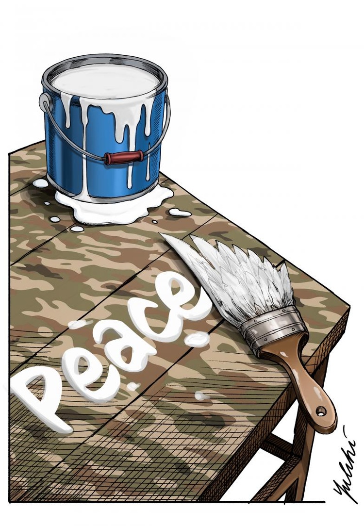 Peace on the war table