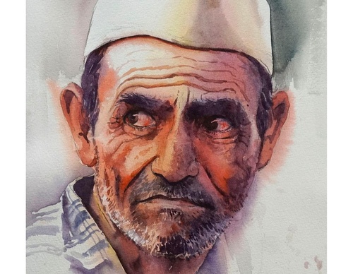 Gallery Of Watercolor Painting By Sikander Singh - India