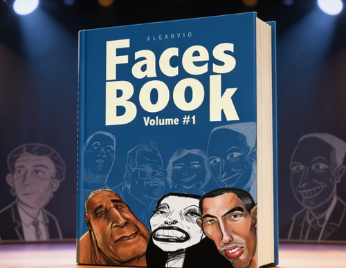 Faces Book Vol.1: 500+ Caricatures of Amazing People by Algarvio