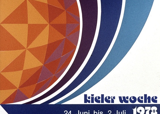 Galería de Carteles Tipográficos Creados a lo Largo de los Años para el Evento Náutico Kieler Woche en Alemania (Parte A)