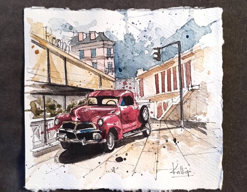 Galeria de pinturas em aquarela de Kalliopi C - Escócia