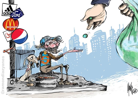 Galeria de Coleção Selecionada das Melhores Caricaturas Cubanas