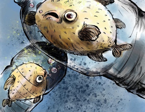 Help!  Thousands of animals are trapped in nets and PVC garbage containers that are abundant in our seas.