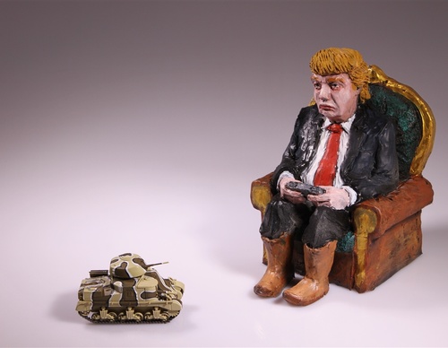 Gallery of Sculpture & Modern art by Isaac Cordal-Spain