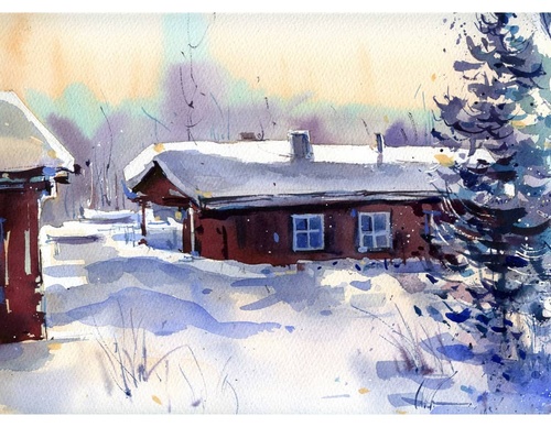 Gallery of Watercolor painting by Ekaterina Pahomova