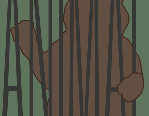 blank poster animal