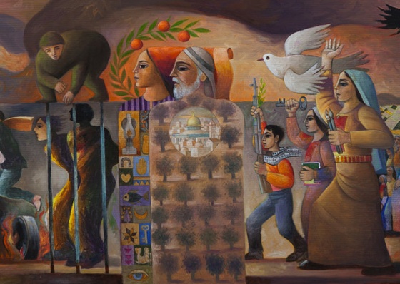 Sliman Mansour is a Palestinian painter