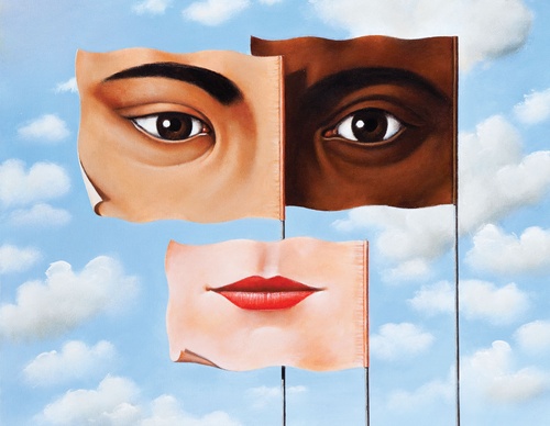 Gallery of humor painting by Rafal Olbinski - Poland