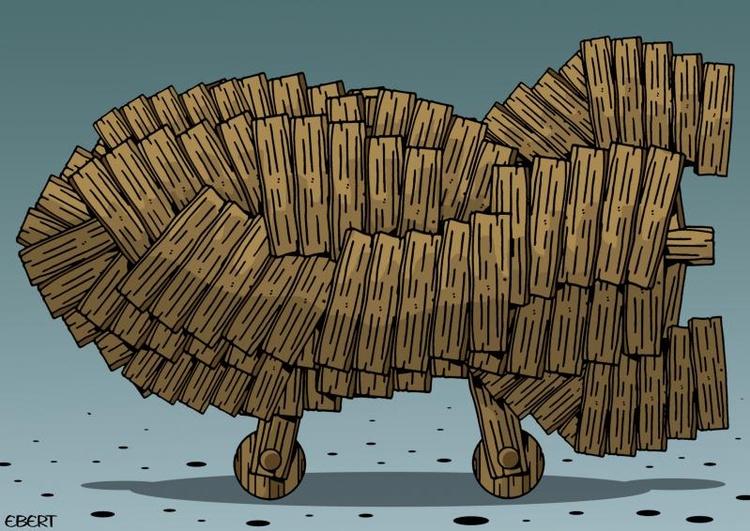 Trojan horse Do not let it in...