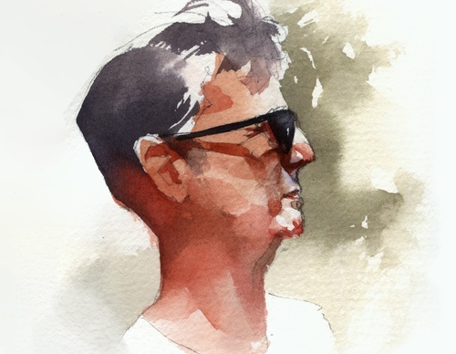 Galeria de Pintura Retrato em Aquarela de Marcus Penna - Brasil