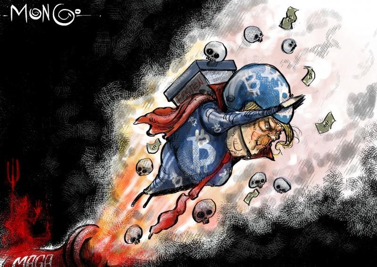 To infinity and beyond Trump's fortune skyrockets in the White House: over $2.2 billion thanks mainly to cryptocurrencies. Everything on the rise: wea