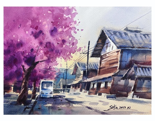 Gallery Of WaterColor Painting By Sofia Wu Mei - China